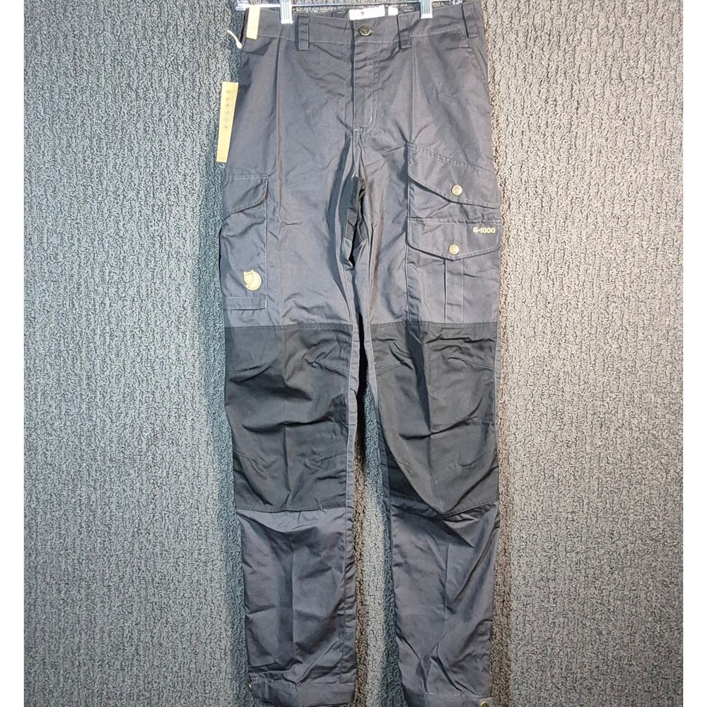 Fjallraven Womens Vidda G-1000 Cargo Pants US 4 Long 34 Gray Hiking Outdoor NWT